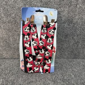 Disney Mickey Mouse Suspenders Adults Made in USA - NEW! NOS! Mickey AOP Felix